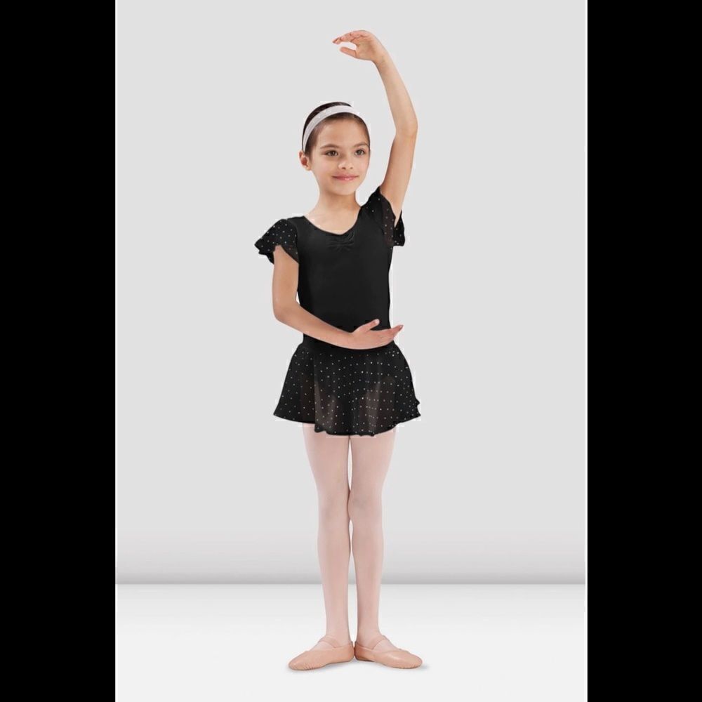 Bloch Olesia black/ silver sequin skirt sz 6X/7